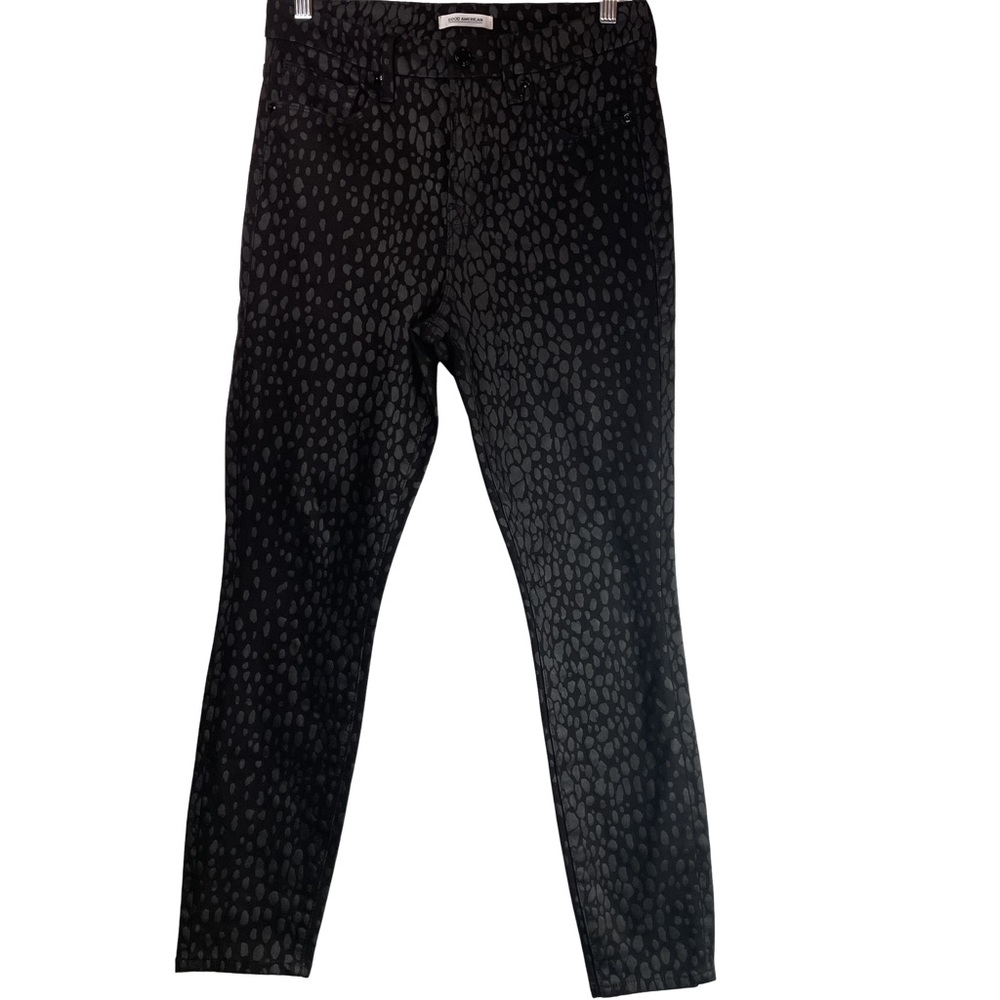 Good American Leopard print women skinny jeans size 8